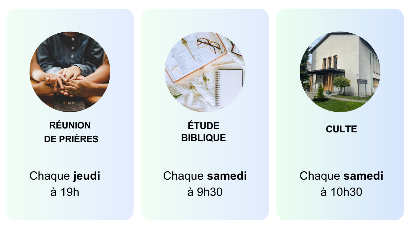 Cultes & rencontres église adventiste Bienne