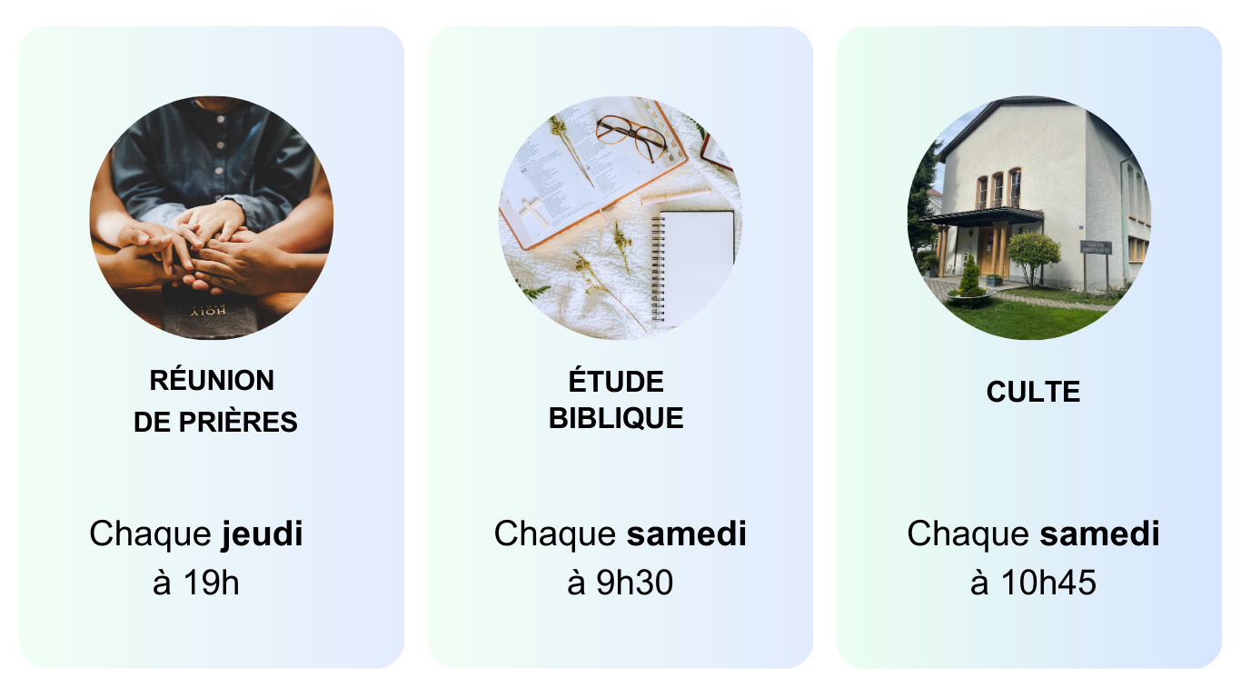 Cultes & rencontres église adventiste Bienne